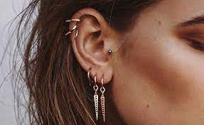 pin auf earrings