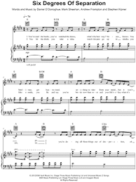 This is my first ever lyric video. The Script Six Degrees Of Separation Sheet Music In E Major Transposable Download Print Sku Mn0111931