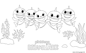 Free î€€printableî€ î€€babyî€ î€€sharkî€ pinkfong birthday invitation. Baby Shark Party Time Kids Coloring Pages Printable