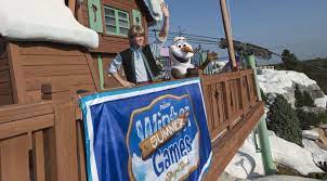 Olaf And Kristoff Are Almost Ready For The Frozen Games Disney Blizzard Beach Blizzard Beach Disney Water Parks