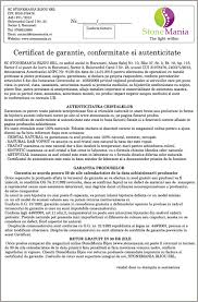 Tot ce trebuie sa stii. Certificat De Garantie Conformitate Si Autenticitate
