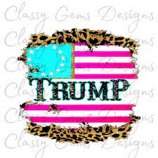 Trump 2020 Graphic Leopard Print Hot Pink Flagtransparent Etsy Holiday Wallpaper Cricut Projects Vinyl Pretty Wallpapers