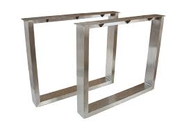 Die säule dieses tischgestells wurde aus 8x8cm stahlrohr inox produziert. Tischbeine Tischgestell Aus Edelstahl Geburstet Tb102 Der Tischonkel