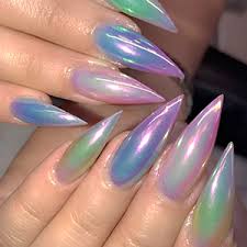 Amazon Com Prettydiva Unicorn Nail Powder Indigo Mermaid Nails Powder Aurora Nail Pigment Neon Iridescent Mica Powder Chrome Nails Powder For Nail Art Kitchen Dining Can be used on all holographic unicorn mermaid aurora chameleon chrome nail dip powder.