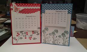 Creating Cards With Andrea Desk Calendars Diy Desk Calendar Desk Calendar Tutorial Desk Calendars