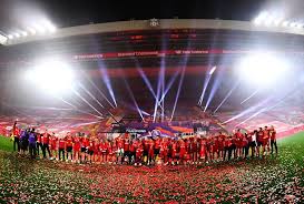Wallpaper, sport, egypt, stadium, football, premier league. The Best Photos From Anfield As Liverpool Lift Premier League Trophy Lfc Globe
