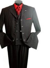 Black And Red Mens Suit 3 Pc Black Red Pinstripes Wedding Suits Men Black Black And Red Suit Zoot Suit