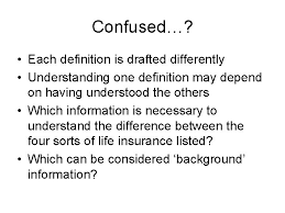 Life insurance terminology you should know life insurance is a type of insurance, or risk protection, that provides payment to a designated beneficiary after the policyholder's death. Componential Analysis Applied To Terminology Life Insurance Terminology