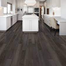 Dark options are best with white cabinets in modern spaces, especially if you have dark accents in your kitchen, such as your backsplash. Vinyl Flooring With Dark Cabinets Vinyl Flooring Online