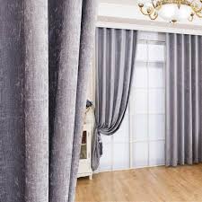Ils sont très esthétiques et pratiques. Rideau Tamisant En Chenille Gris Pour Chambre A Coucher Simple Moderne