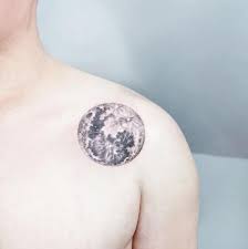 This moon tattoo is very bright and vibrant and that is probably because of the cute blue and pink additionally, his skin is full of craters? 100 Best Moon Tattoos For Guys 2021 Phases With Meaning