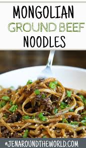 Mongolian Ground Beef Noodles Recipe Minced Beef Recipes Beef And Noodles Recipes