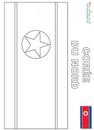 Coloriage du drapeau de la corée du nord à imprimer pour votre enfant. Coloriage Drapeau Coree Du Nord Sur Tete A Modeler