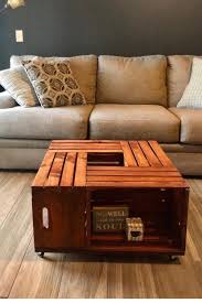 Learn How To Make Lovely Diy Nightstand Ottoman And Coffee Table Out Of Wooden Crat In 2020 Diy Ottoman Coffee Table Wooden Crate Coffee Table Wood Crate Coffee Table