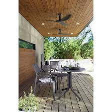 Fan with 4 blades, brass assembly, and single bulb light kit. Lanai Charcoal Grey Mesh Square Outdoor Patio Dining Chair Reviews Crate And Barrel