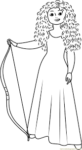 Merida resting in a field. Merida Coloring Page For Kids Free Brave Printable Coloring Pages Online For Kids Coloringpages101 Com Coloring Pages For Kids