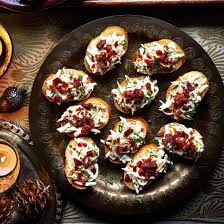 Finely dice 2 cooked beetroots and put in a bowl with 1 finely chopped shallot and 1 tsp sherry vinegar. Best Canape Recipes 65 Of The Best