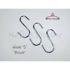 Tentunya huruf hijaiyah yang sudah menjadi kaligrafi tetap indah dan sangat dijaga arti dan maknanya. Hook S Besar Pengait Gantungan Cantelan Bentuk Huruf Letter S Nafisa Display Hs B Shopee Indonesia