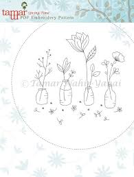 Embroidery Pattern Pdf Pattern Instant Download Spring Time Paper Embroidery Embroidery Applique Embroidery Patterns Vintage