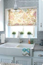 A Kitchen Re Style Part 5 Window Treatments Seating Giveaway The House Of Smiths Kitchen Window Curtains Kitchen Window Treatments Kitchen Sink Window