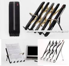 Metal Portable Folding Book Stand Paper Reading Holder Laptop Tablet Phone