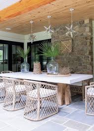 I have seen several posts on pinterest for diy tree stump tables, so i read up! Tree Trunk Base Outdoor Dining Table On Slate Pavers Transitional Deck Patio