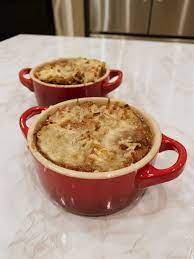 Chrissy Teigen S Croissant French Onion Soup Recipe Is The Ultimate Comfort Food Recipe French Onion Soup Onion Soup Recipes French Onion Soup Recipe