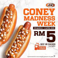 This feature requires flash player to be installed in your browser. Follow Me To Eat La Malaysian Food Blog A W Malaysia Coney Madness Week With Rm5 Coney Dog Offer