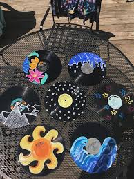 Vinyl Record Painting Ideas With Images Vinyl Art Paint Vinyl Record Art Mini Canvas Art