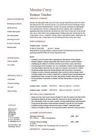 It's the format hiring managers know best and it puts the focus firmly on your experience. Science Teacher Resume Sample Example Job Description Teaching Class Lesson Experience Work