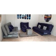 It has two stainless steel bases, topped by a sheet of tempered glass for sleek style. Rango 2 Sofa Beds Chair 5 Pillows Dark Blue Grey Free Puff Best Price Online Jumia Egypt