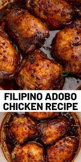 Filipino Adobo Chicken Recipe In 2020 Chicken Recipes Yummy Chicken Recipes Chicken Dinner Recipes