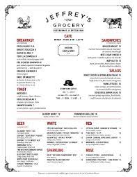 Art Of The Menu Jeffrey S Grocery Menu Book Restaurant Menu Design Menu Design