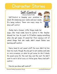 Self Control Character Reading Comprehension Worksheet Use The Informatio Reading Comprehension Skills Reading Comprehension Reading Comprehension Worksheets