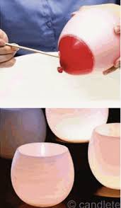 Diy Un Photophore Avec Un Ballon Cire Bougie Diy Bricolage Et Loisirs Creatifs