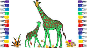 how to draw a giraffe giraffe coloring for kids رسم زرافة للاطفال giraffe colors coloring for kids giraffe
