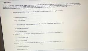 An organism is a complete, individual, living thing. Solved Question 9 Every Year High School Students Take T Chegg Com
