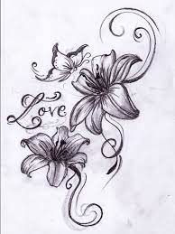 Butterfly With Flower Tattoo Designs Tribal Flower And Butterfly Tattoo Design Photo Butterfly W Butterfly With Flowers Tattoo Lily Flower Tattoos Lily Tattoo