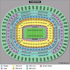 Interior Redskins Stadium Map Washington Redskins Seating