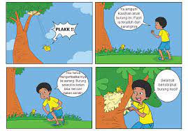 Membuat komik sederhana / cerita bergambar tugas kelas 5 sd. Pembelajaran 4 Tema 1 Subtema 3 Ayo Selamatkan Hewan Dan Tumbuhan Mikirbae Com