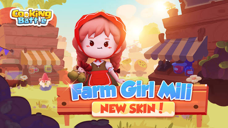 Cooking Battle - Farm Girl Mili(Remake) Minecraft Skin