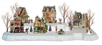 Styrofoam Village Display Idea For Under My Christmas Tree Christmas Village Display Diy Christmas Village Displays Lemax Christmas Village