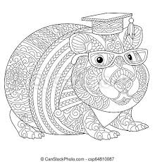 This is very useful tool for children to develop imagination, creativity and increase the. Guinea Pig Coloring Page Coloring Page Coloring Book Anti Stress Colouring Picture With Hamster Or Guinea Pig Freehand Canstock