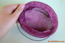 How To Make A Sinamay Pillbox Hat Fascinator Easy Hat Blocks Fascinator Hats Diy Pillbox Hat Sinamay Hats