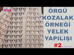Orgu Kozalak Modeli Yelek Yapimi Bolum 2 Best Women Knitting Vest Pattern Free Youtube 2020 Orgu Yelek Krose Dikisler
