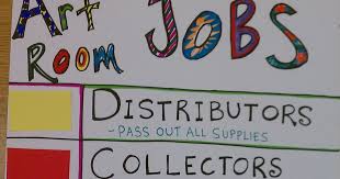 We Are Enjoying Our Art Room Jobs This Year After Thinking About The Daily Jobs That We Do In The Art Room I Listed The Six Art Room Art Class Elementary