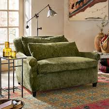 Traemore linen ottoman 43w x 24d x 20h 31.0 lbs traemore linen chair and a half 46w x 40d x 40h 87.0 lbs. Dylan Velvet Chair A Half Sundance Catalog