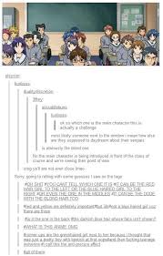 Someone who hasn't seen danganronpa yet. A Real Challenge Spot The Main Character Know Your Meme