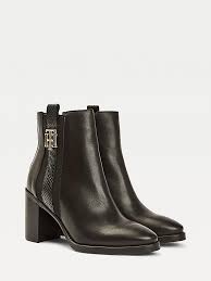 Shop the largest women's tommy hilfiger boots selection online on stylemi. Monogram Plaque High Heeled Boots Black Tommy Hilfiger