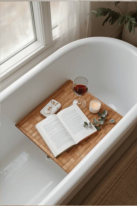what can i use for a bath tray alternative shown beside or across a bathtub